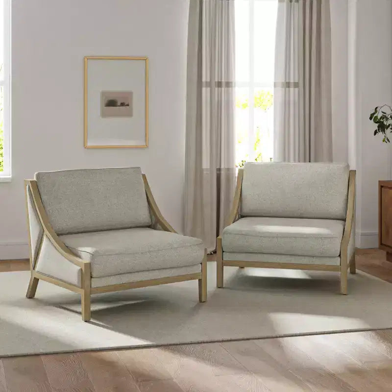 Lot de 2 fauteuils Winston avec assise modulable | HULALA HOME