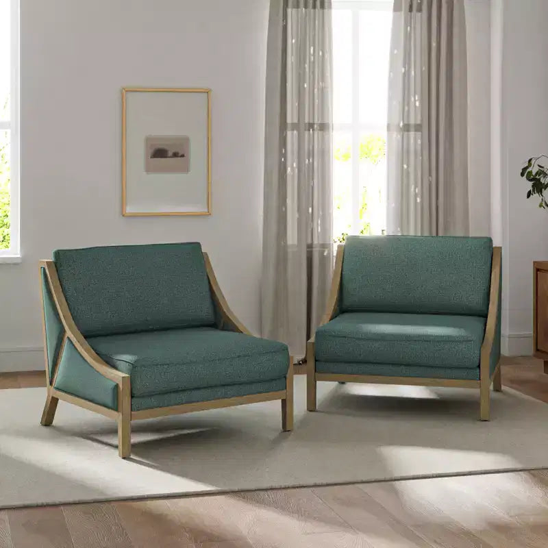 Lot de 2 fauteuils Winston avec assise modulable | HULALA HOME