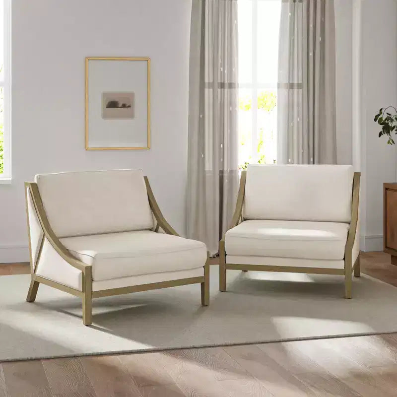 Lot de 2 fauteuils Winston avec assise modulable | HULALA HOME