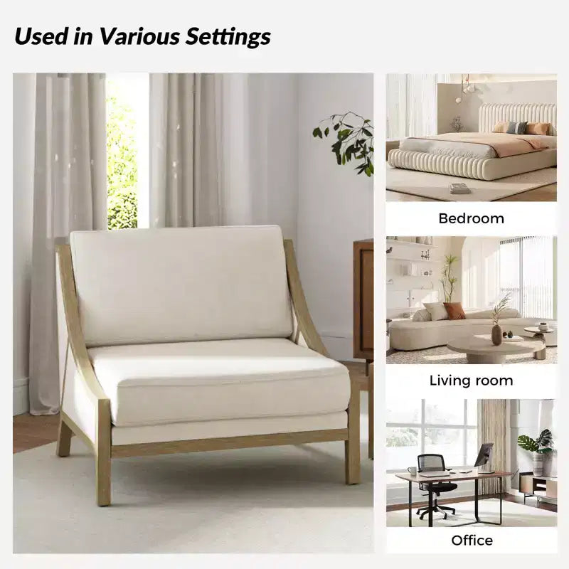 Lot de 2 fauteuils Winston avec assise modulable | HULALA HOME