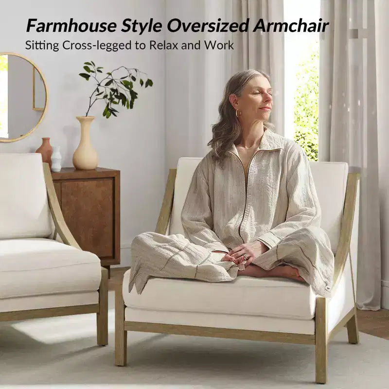 Winston Armchair With Flexible Seating| HULALA HOME