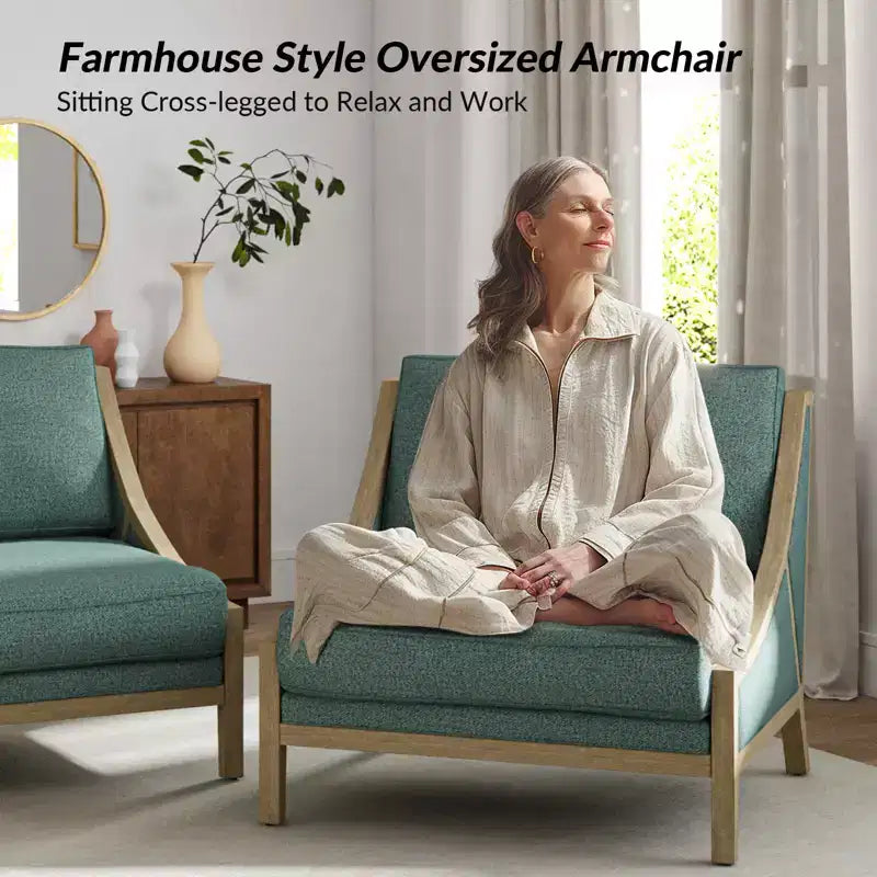 Winston Armchair With Flexible Seating| HULALA HOME