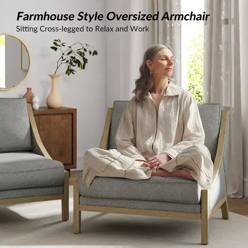 Winston Armchair With Flexible Seating| HULALA HOME