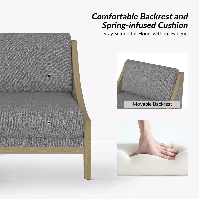Winston Armchair With Flexible Seating| HULALA HOME