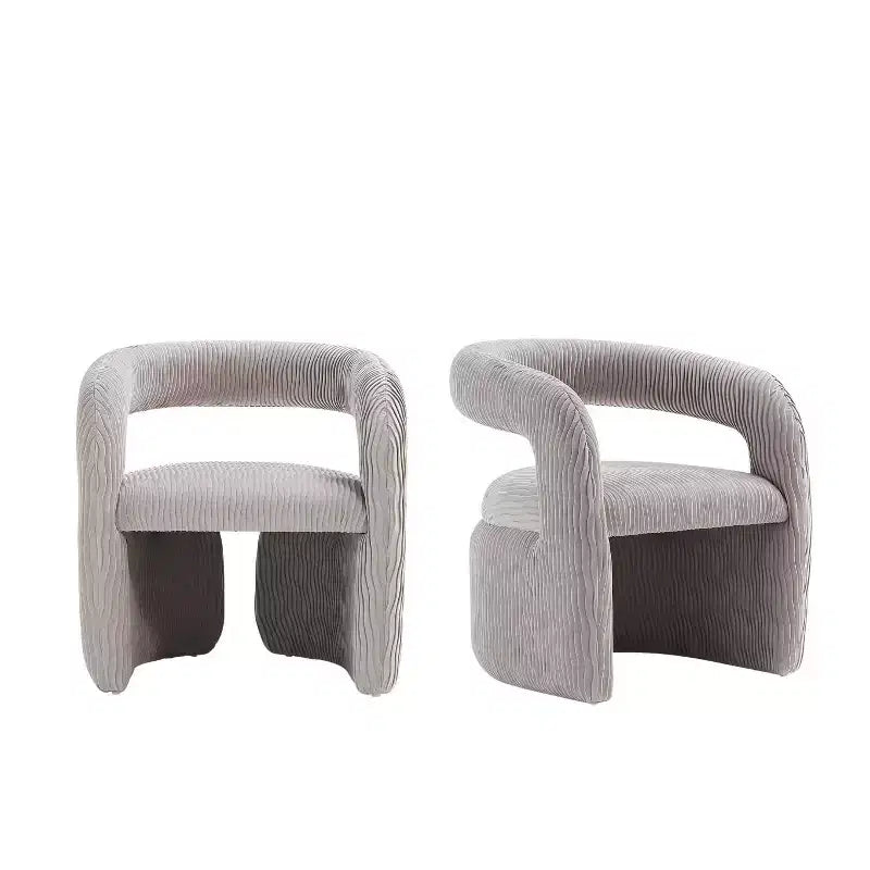 Manhattan Comfort Set of 2 Corvette Modern Velvet Upholstered Dining Chairs