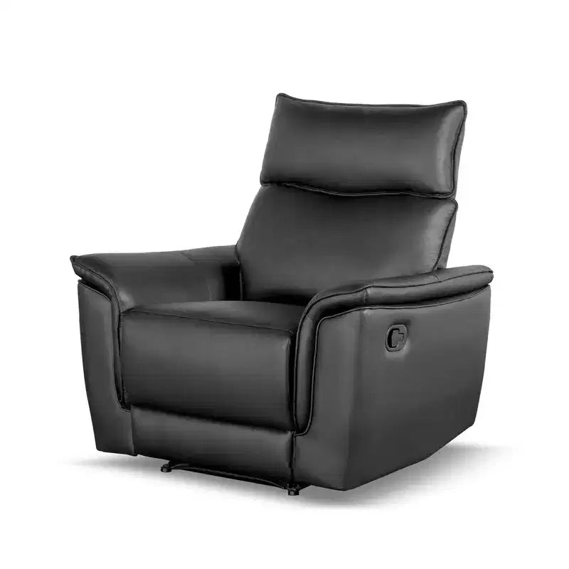 HOMES: Inside + Out Bisous Arm Chair Leatherette with Manual Side Lever Recliner