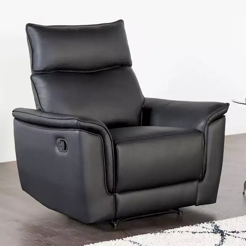 HOMES: Inside + Out Bisous Arm Chair Leatherette with Manual Side Lever Recliner