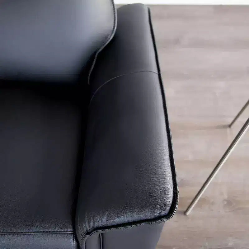 HOMES: Inside + Out Bisous Arm Chair Leatherette with Manual Side Lever Recliner