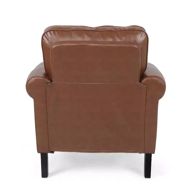 Christopher Knight Home Dowd Faux Leather Club Chair with Nailhead Trim