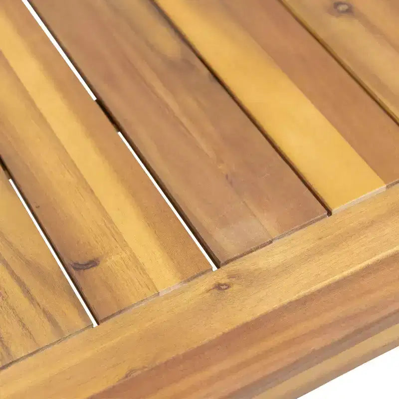 Christopher Knight Home Louver Ensemble deux pièces causeuse et table basse d'extérieur en acacia avec coussins