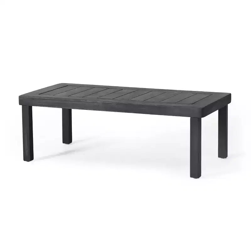 Christopher Knight Home Louver Ensemble deux pièces causeuse et table basse d'extérieur en acacia avec coussins