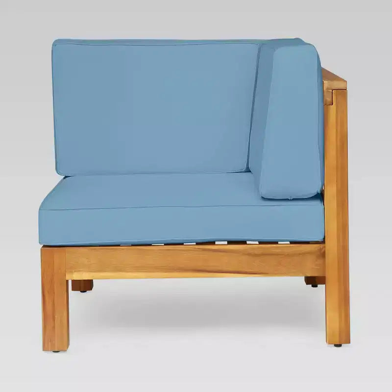 Christopher Knight Home Brava Ensemble modulable 3 pièces causeuse et table en acacia
