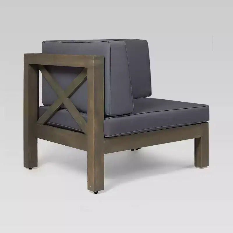 Christopher Knight Home Brava Ensemble modulable 3 pièces causeuse et table en acacia